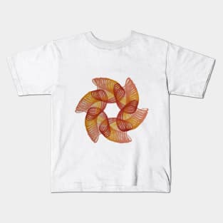 Spirograph Ring of Fire Pattern Kids T-Shirt